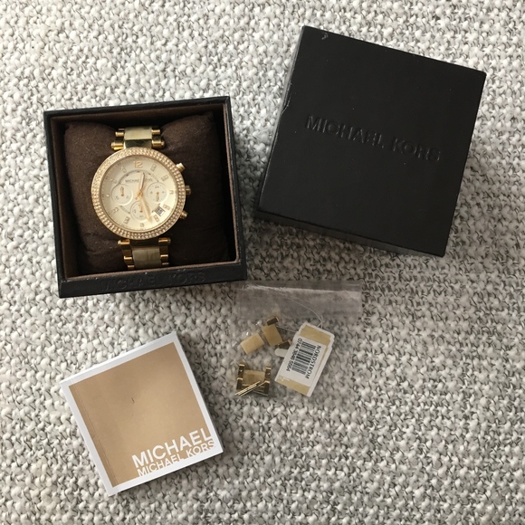 Michael Kors Accessories - Michael Kors Parker Gold Tone Watch